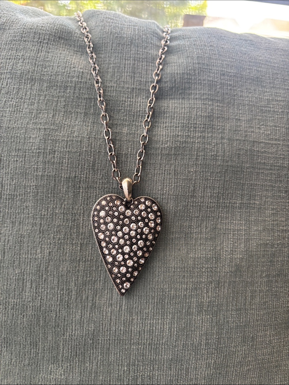 Brighton Glisten Heart Crystal Long Necklace